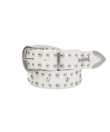 STAR STUDDED FAUX LEATHER BELT