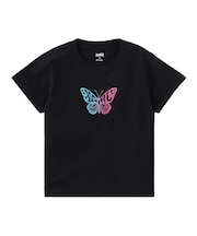 GRADIENT GLITTER BUTTERFLY S/S BABY TEE