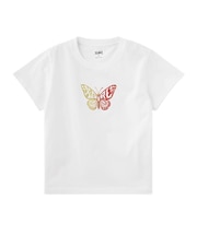 GRADIENT GLITTER BUTTERFLY S/S BABY TEE