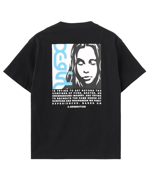 SIDE LOGO FACE LABEL S/S TEE｜エックスガールの通販｜&mall（アンド