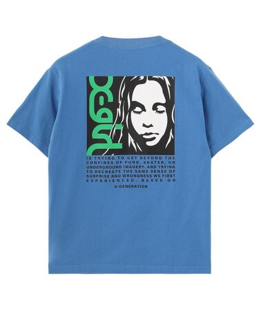 SIDE LOGO FACE LABEL S/S TEE