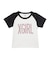 RHINESTONE VERTICAL LOGO RAGLAN S/S BABY TEE