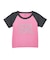 RHINESTONE VERTICAL LOGO RAGLAN S/S BABY TEE