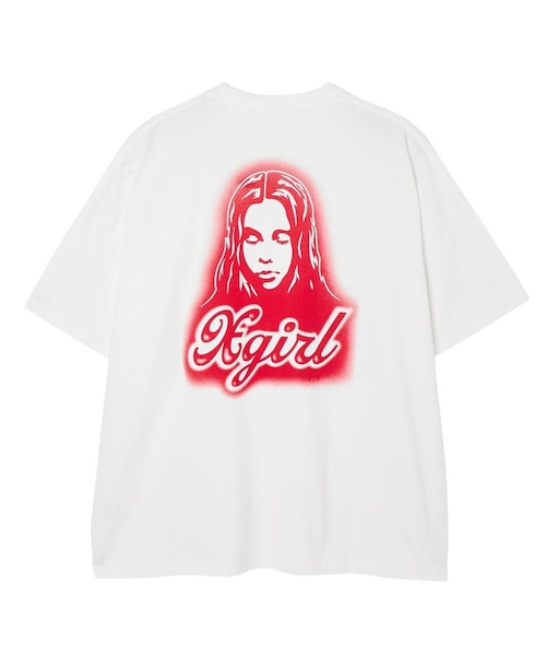 SPRAY FACE S/S BIG TEE DRESS｜エックスガールの通販｜&mall（アンド