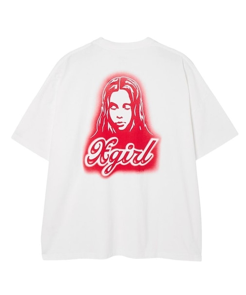 SPRAY FACE S/S BIG TEE DRESS