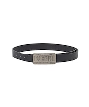 PLATE LOGO BUCKLE BELT