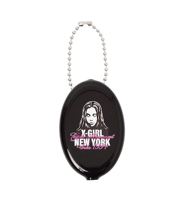 FACE AND SCRIPT MIX LOGO RUBBER COIN CASE