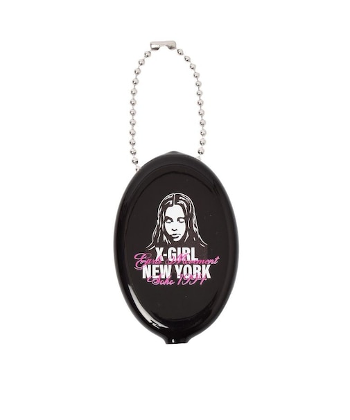 FACE AND SCRIPT MIX LOGO RUBBER COIN CASE
