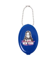 FACE AND SCRIPT MIX LOGO RUBBER COIN CASE