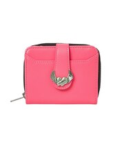 HEART AND WING EMBLEM FAUX LEATHER WALLET