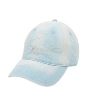 RHINESTONE LOGO DENIM CAP