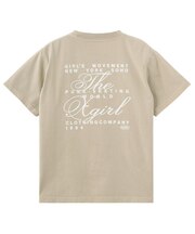 FADED MESSAGE AND SCRIPT LOGO S/S TEE
