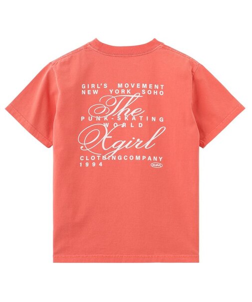 FADED MESSAGE AND SCRIPT LOGO S/S TEE