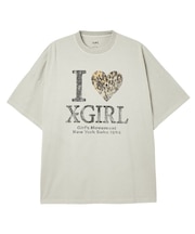 FADED I LOVE X-GIRL S/S BIG TEE DRESS