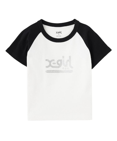 NYC MILLS LOGO RAGLAN S/S BABY TEE
