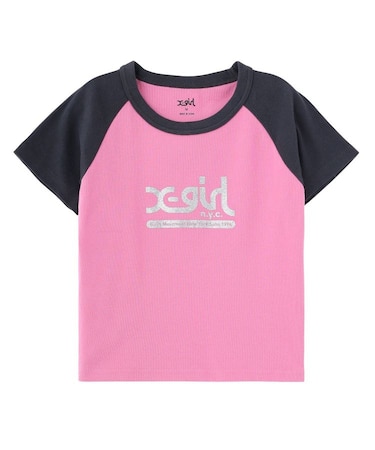 NYC MILLS LOGO RAGLAN S/S BABY TEE