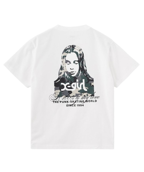 HIBISCUS CAMOUFLAGE FACE S/S TEE