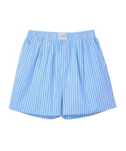 STRIPED RHINESTONE SHORTS