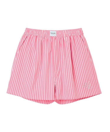 STRIPED RHINESTONE SHORTS