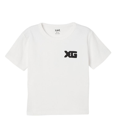 CHENILLE EMBROIDERED XG LOGO S/S BABY TEE