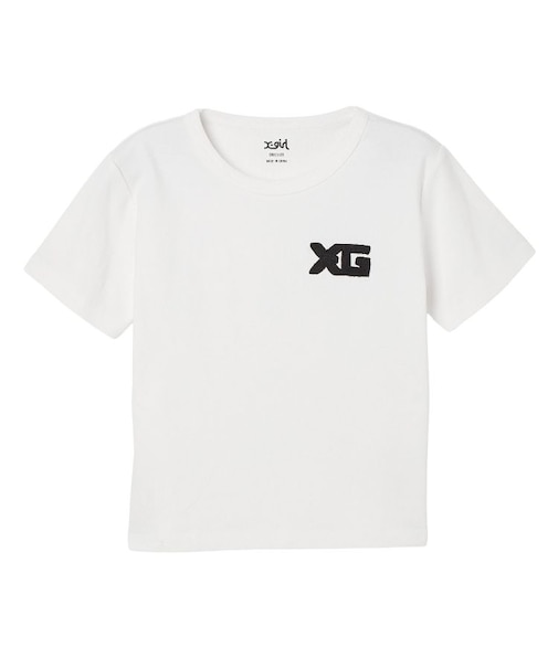 CHENILLE EMBROIDERED XG LOGO S/S BABY TEE