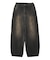 TUCK WIDE LEG DENIM PANTS