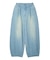 TUCK WIDE LEG DENIM PANTS