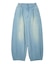 TUCK WIDE LEG DENIM PANTS