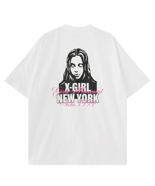 FACE AND SCRIPT MIX LOGO S/S BIG TEE DRESS｜エックスガールの通販