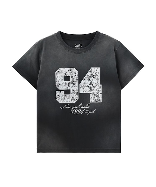 FADED LACE NUMBER S/S BABY TEE