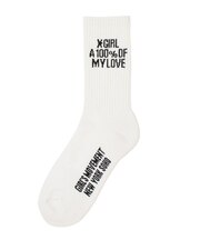 HEAVY BLOCK LOGO RIBBED SOCKS