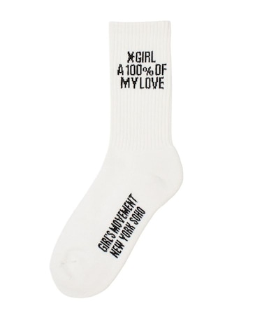 HEAVY BLOCK LOGO RIBBED SOCKS