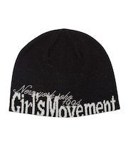 CUT OFF LOGO JACQUARD BEANIE