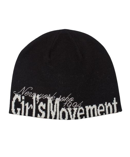 CUT OFF LOGO JACQUARD BEANIE