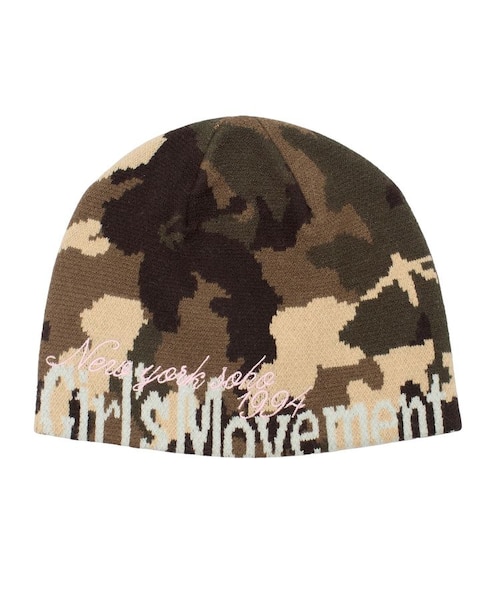 CUT OFF LOGO JACQUARD BEANIE｜エックスガールの通販｜&mall（アンド