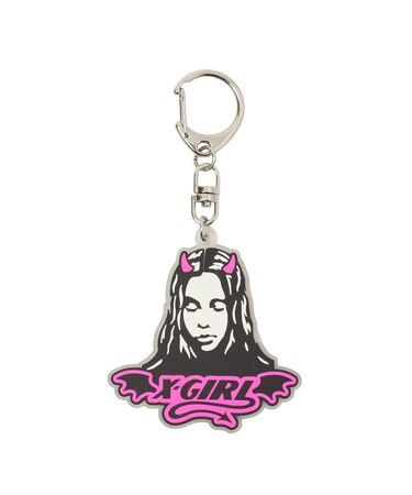DEVIL FACE RUBBER KEY CHARM
