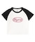 GLOW METAL OVAL LOGO RAGLAN S/S BABY TEE