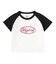GLOW METAL OVAL LOGO RAGLAN S/S BABY TEE