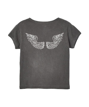 FADED ANGEL WING S/S BABY TEE