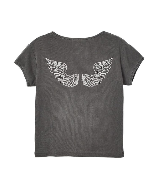 FADED ANGEL WING S/S BABY TEE