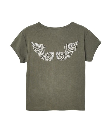 FADED ANGEL WING S/S BABY TEE