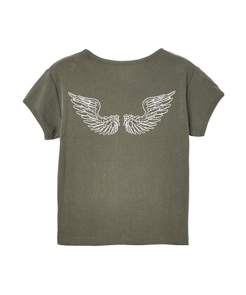 FADED ANGEL WING S/S BABY TEE
