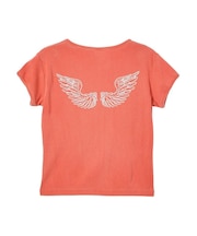 FADED ANGEL WING S/S BABY TEE