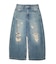 DISTRESSED BAGGY DENIM PANTS