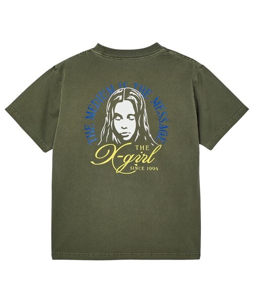 FADED TRI-COLOR FACE S/S TEE