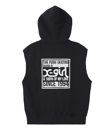 SIGNBOARD LOGO ZIP UP SWEAT VEST