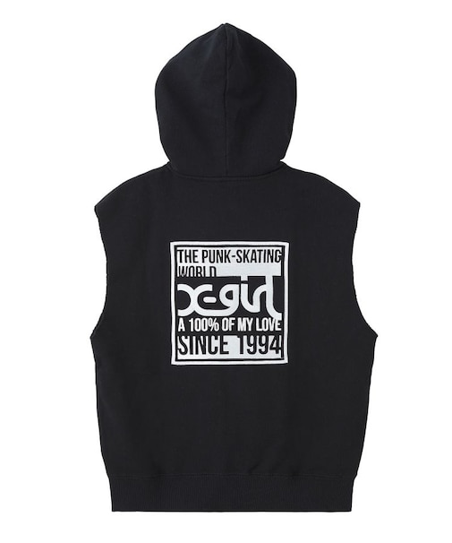 SIGNBOARD LOGO ZIP UP SWEAT VEST