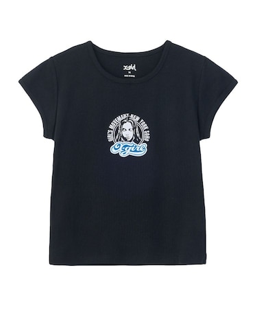 FACE AND LOGO PATCH S/S BABY TEE