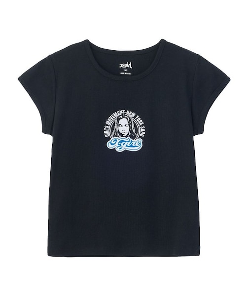 FACE AND LOGO PATCH S/S BABY TEE