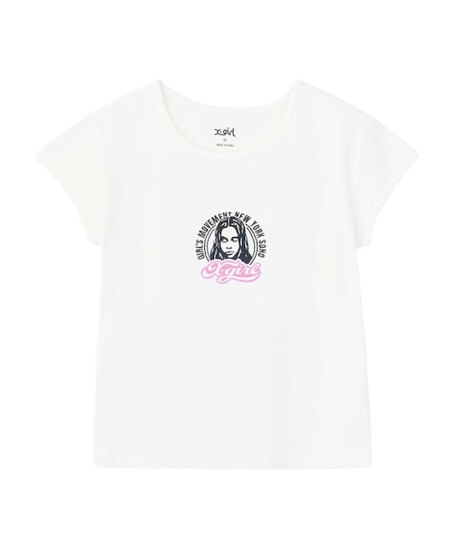 FACE AND LOGO PATCH S/S BABY TEE
